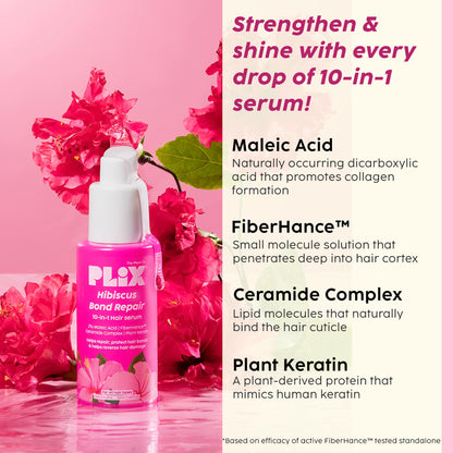 Hibiscus 10-in-1 Bond Repair Serum | Reduces Breakage & Nourishes Strands