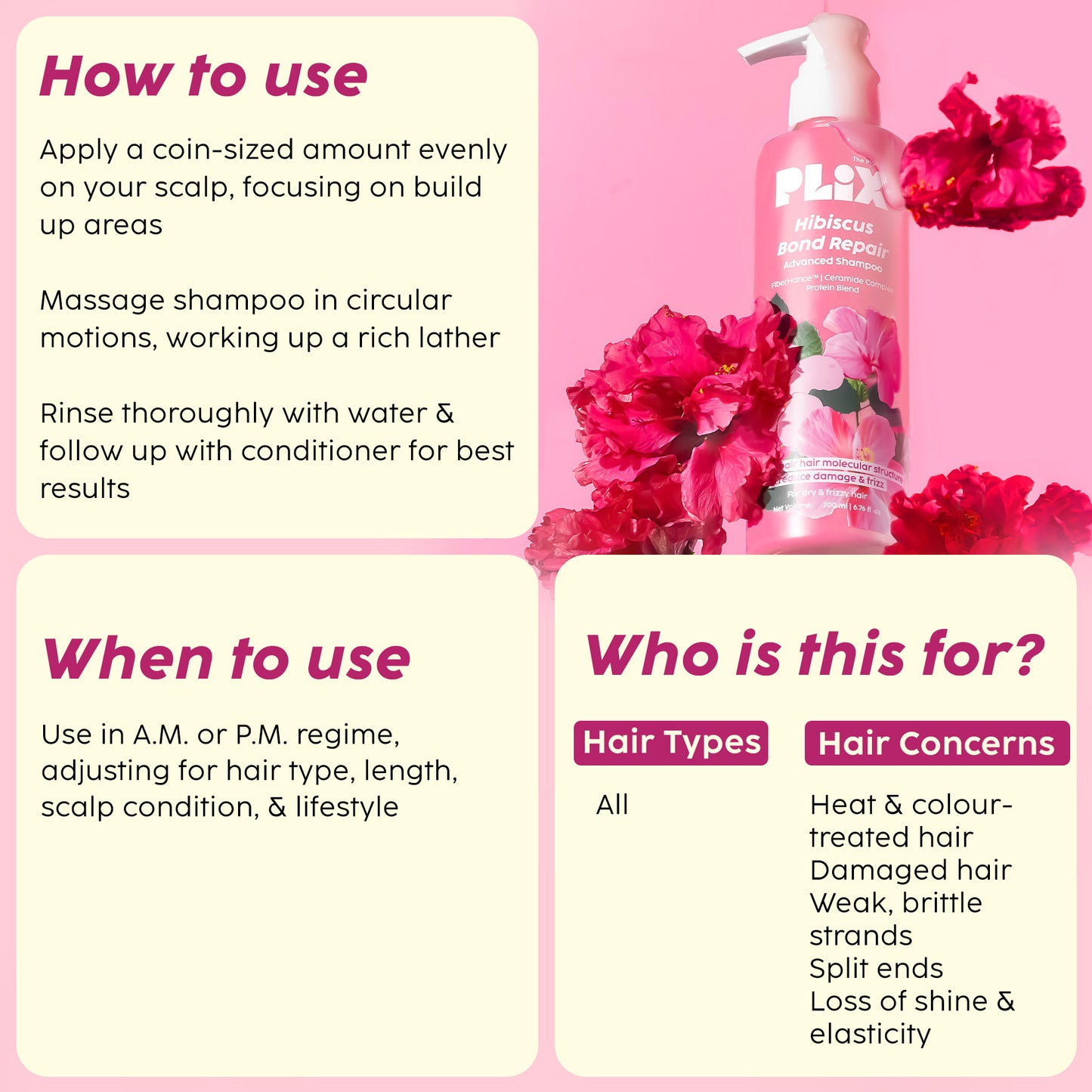 Hibiscus Bond Repair Advanced Shampoo