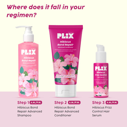 Hibiscus Frizz Control Hair Serum Protects from Heat & Boosts Shine