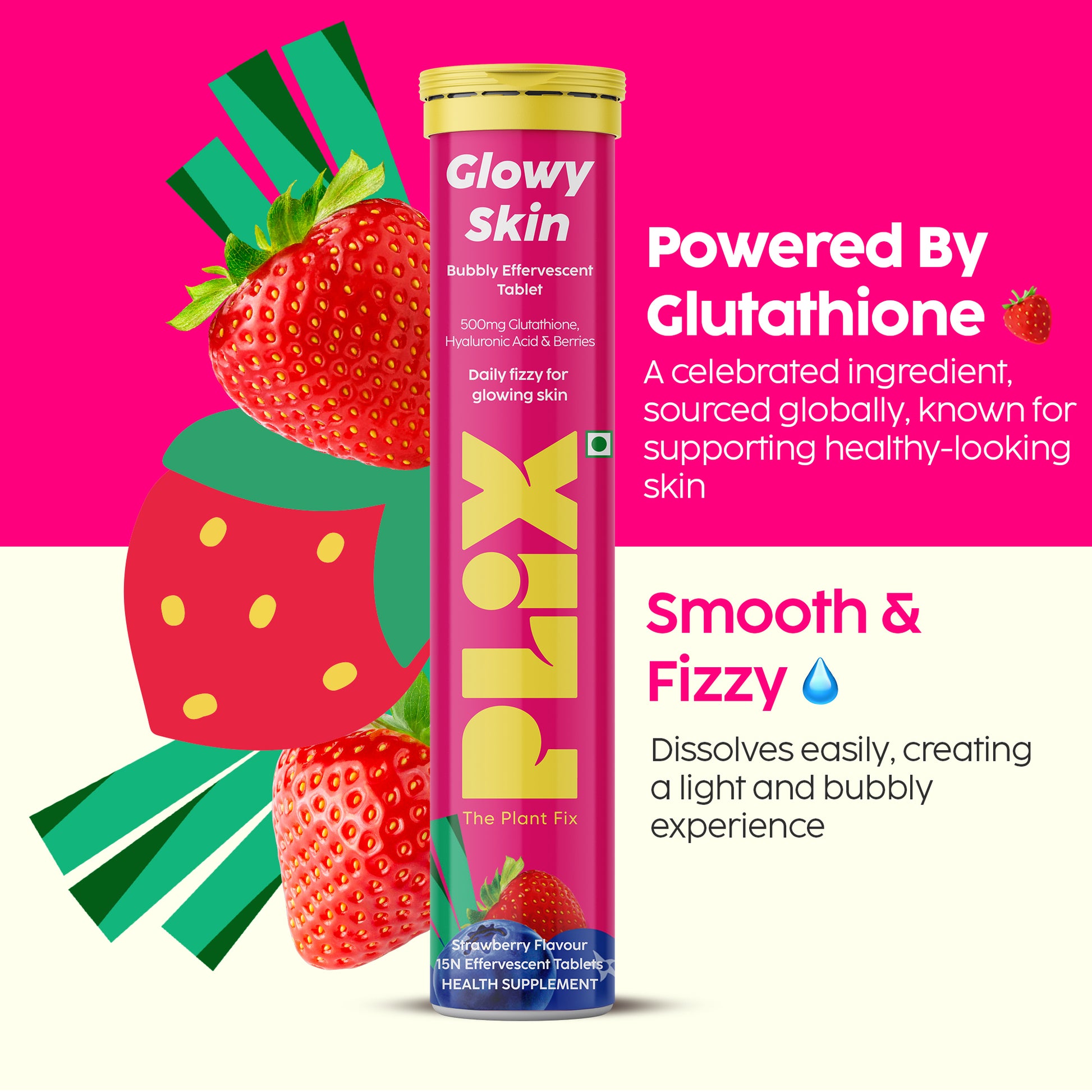 Glowy Skin Effervescent with 500mg Glutathione 2 Months Glowy Skin Effervescent with 500mg Glutathione 2 Months