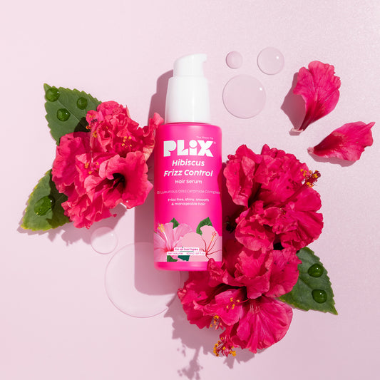 Hibiscus Frizz Control Hair Serum Protects from Heat & Boosts Shine