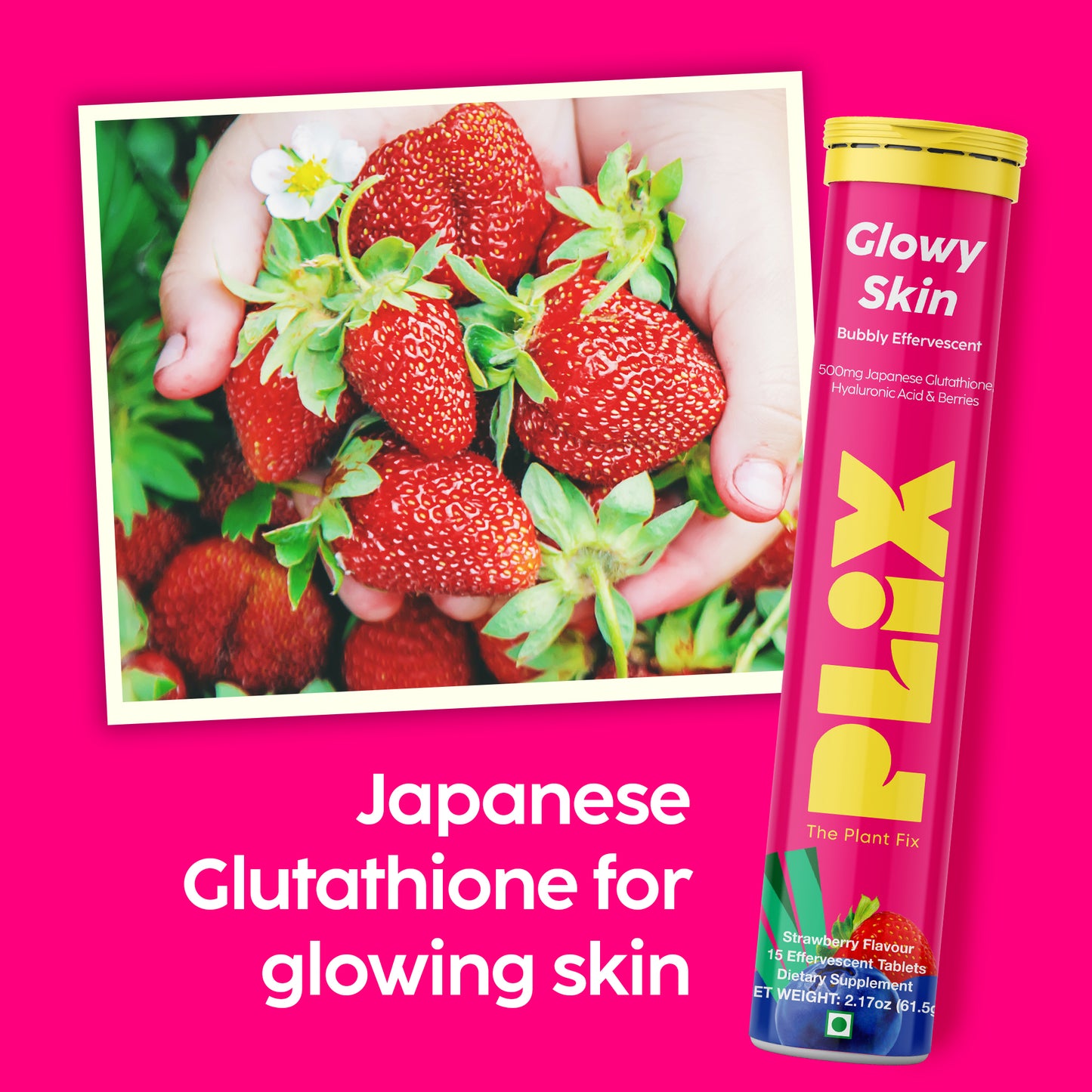 Glowy Skin Effervescent with 500mg Glutathione 4 Pack