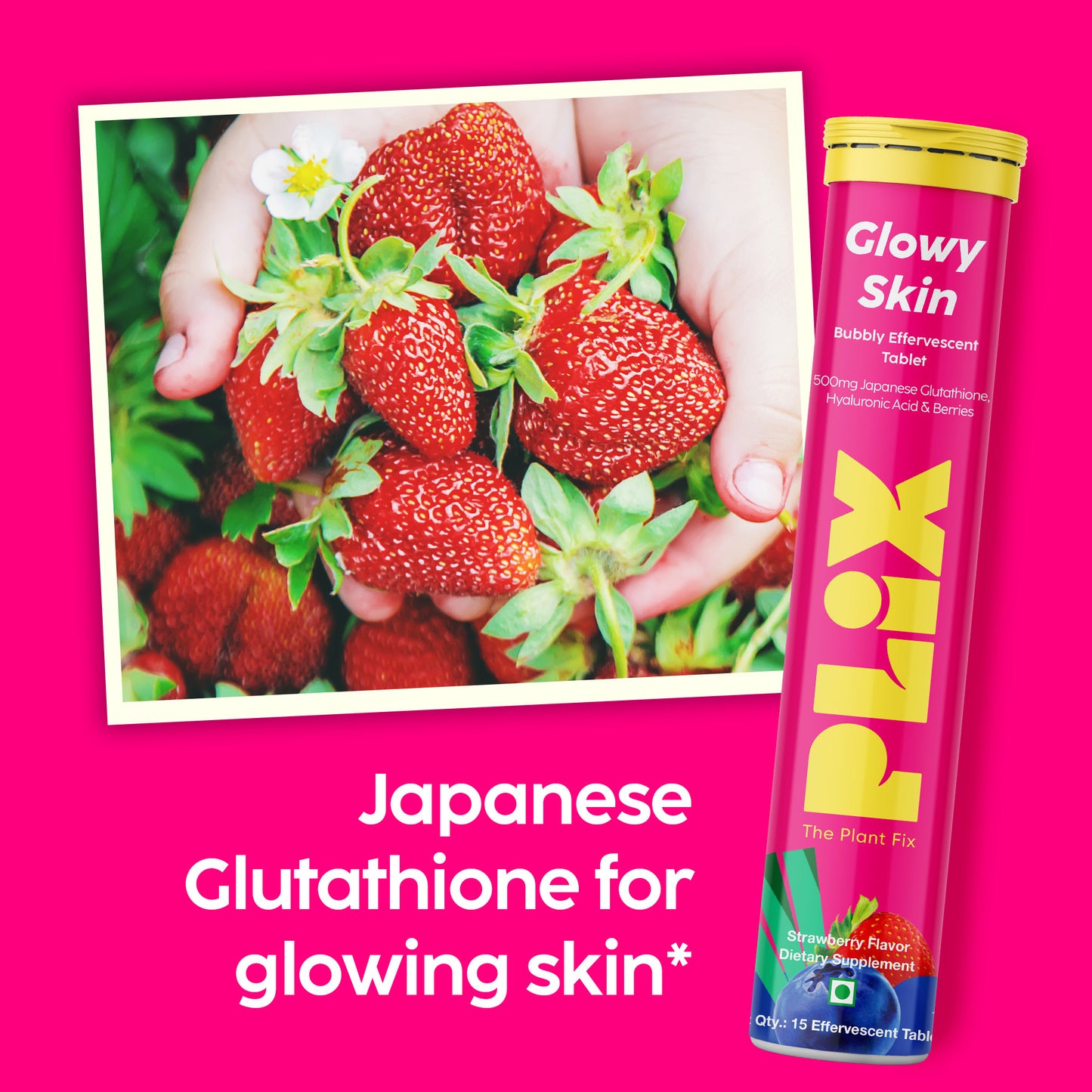Glowy Skin Effervescent with 500mg Glutathione 6 Pack