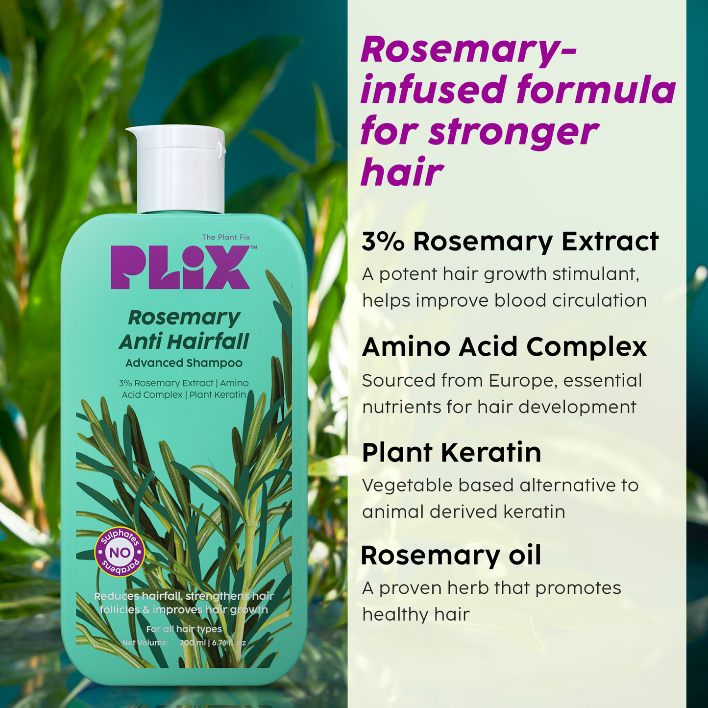 Rosemary Anti Hairfall Shampoo with 3% Rosemary Extract OG