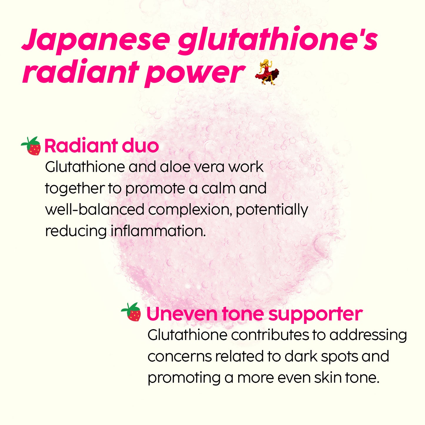 Glowy Skin Effervescent with 500mg Glutathione 8 Pack