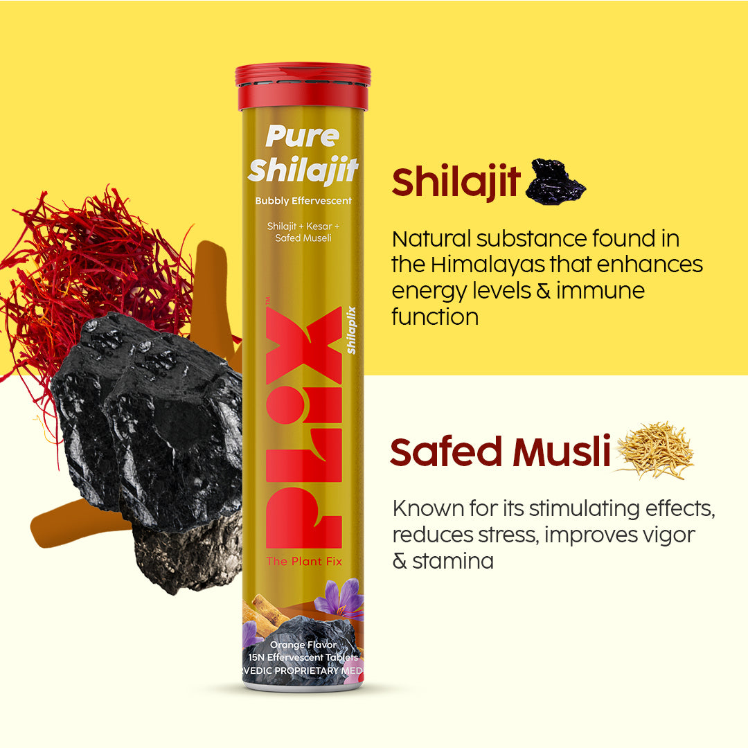 Shilajit Effervescent with 500mg Pure Himalayan Shilajit