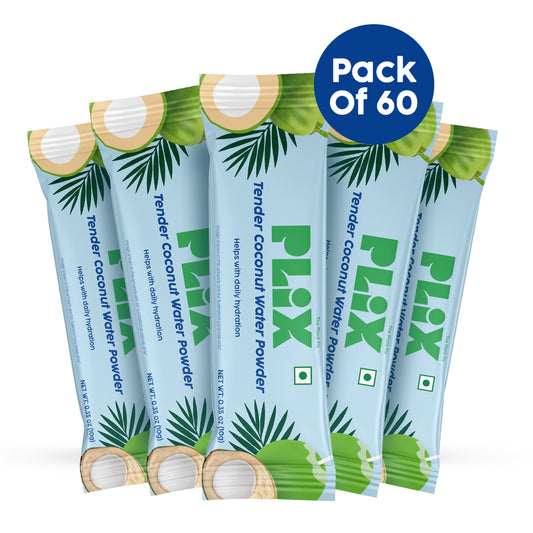  Tender Coconut Water Premix Powder for Energy & Hydration 60 Pack 